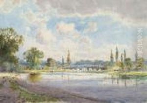 The Thames At Chertsey by Arthur Willett