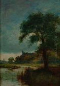 'evening Fishing' And 'fishing On A River'' 'evening Fishing' And 'fishing On A River''