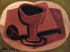 Pipe and Glass by Juan Gris