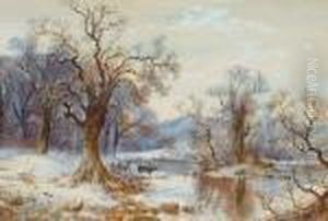 A Wintry Day, Bagshot by Arthur Willett