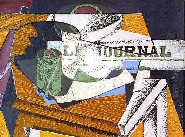 Fruit Bowl, Book and Newspaper - view 1