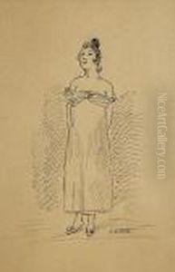 Jeune Femme by Adolphe Willette