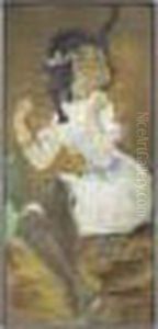 La Vierge Au Chat by Adolphe Willette
