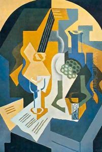 Still life w fruit and mandolin