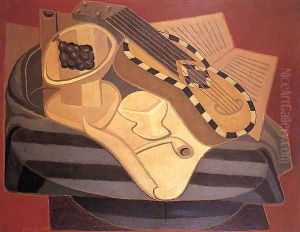 The Guitar with Inlay by Juan Gris