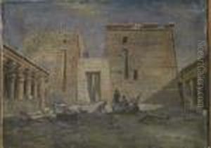 Vue Du Second Pylone Du Temple De Philae