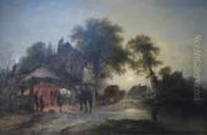 At The Forge by George Augustus Williams