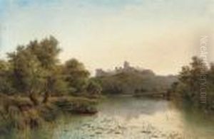 Windsor Castle From The Thames by George Augustus Williams