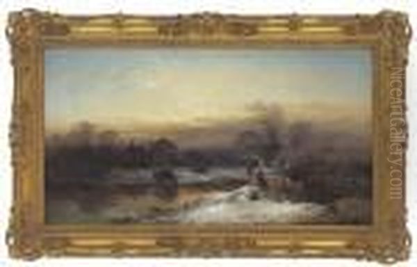 A Winter Evening On The Thames - view 1