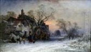 A Snowy Evening Near Nutfield, Kent