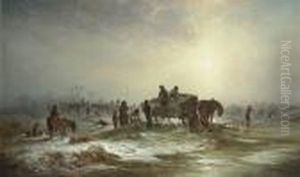 The Ice-gatherers; The Gypsy Camp by George Augustus Williams