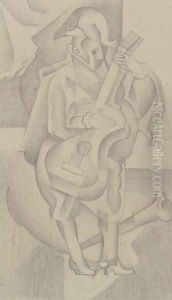Homme à la guitare by Juan Gris
