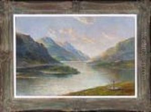 "loch Shiel" With The Prince Charles Memorial In The Foreground.
