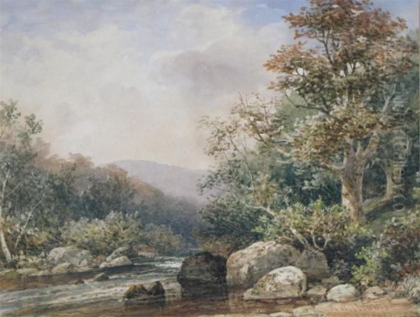 Landscape With A Rocky Stream - view 1