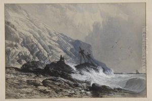Shipwreck On The Devon Coast by William Williams