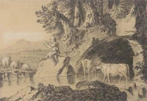 Piping To His Flock by William Williams