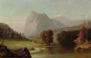 Indians Encamped By The River