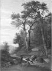 Fisherman By A Stream by John Williamson