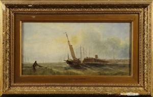 Hamnbild Med Batar by William Harry Williamson