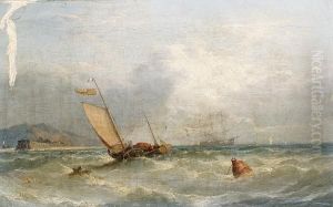 Fishermen Off The English Coast by William Harry Williamson