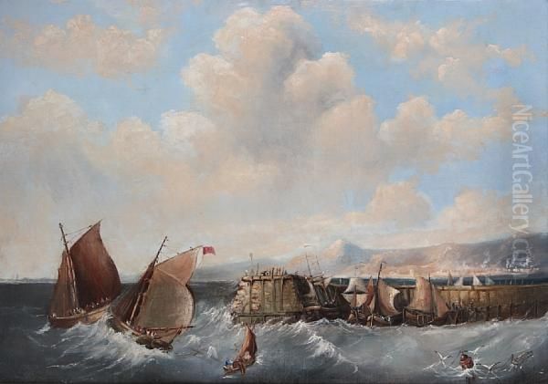 Fishing Boats In A Squall - view 1