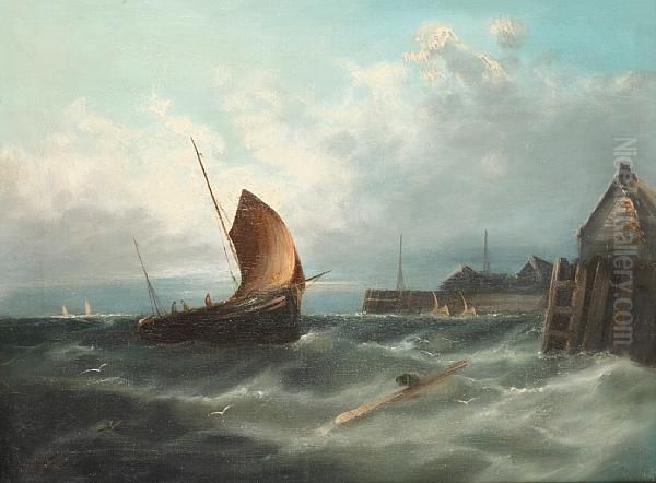 Fishing Vessels On A Rough Sea - view 1