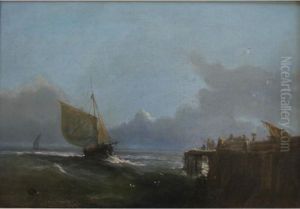 A Fishing Boat Approaching A Jetty