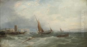 Near St. Malo (illustrated); And On The East Coast, Possiblywhitby by William Harry Williamson