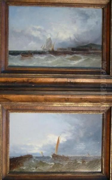 Fishing Boats At A Harbour Entrance - view 1