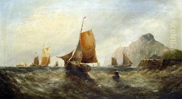 Fishing Boats At The Harbour Mouth - view 1