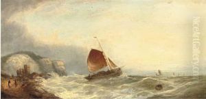 Caught In A Gush Of Wind by William Harry Williamson