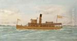 The U.s.m Frank & Helen Mcavoy In Coastal Waters by Thomas Willis