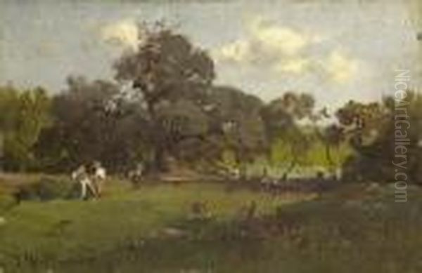 Bauern In Baumlandschaft - view 1