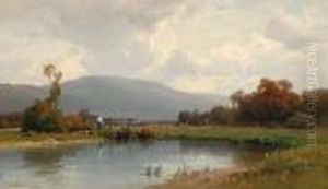 Flusslandschaft by Josef Willroider