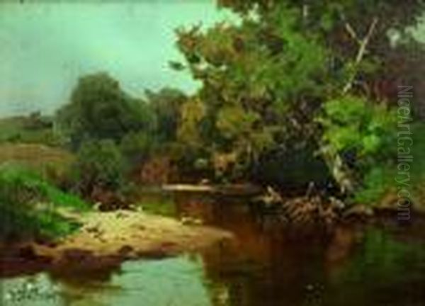 Flusslandschaft. - view 1