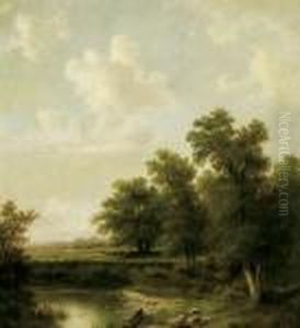 Grande Paesaggio Con Figure Decorative