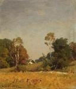 Sommerlandschaft Mit
 Bauernhaus. by Josef Willroider