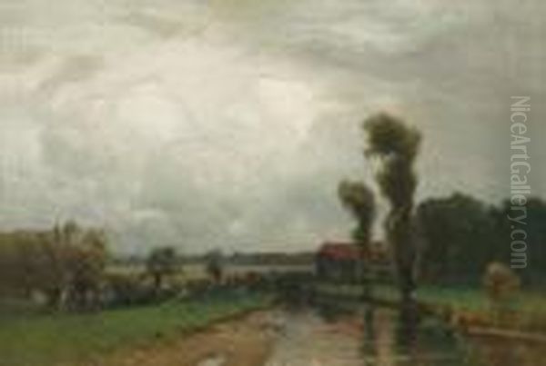Landscape With Farmstead By A River - view 1
