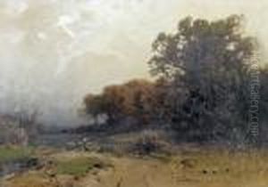 Heidelandschaft. by Ludwig Willroider