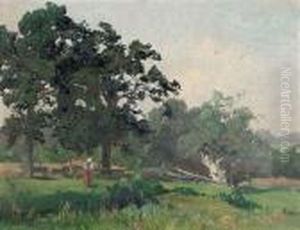Peasant Womenin A Summery Range Land by Ludwig Willroider