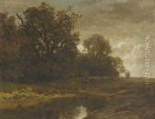Baumlandschaft Mit
Bachlauf. - view 1