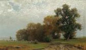 Paesaggio Con Pastorella by Ludwig Willroider