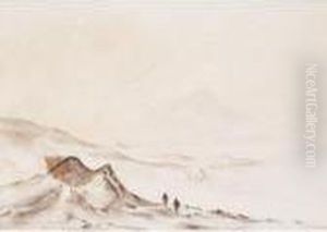 Mount Erebus From Hut Point by Edward Adrian Wilson