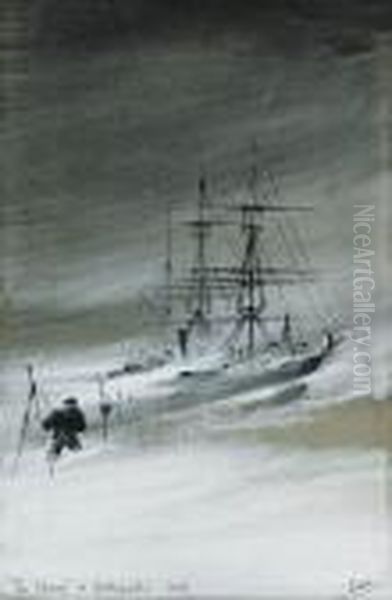 The "discovery" In Winterquarters, 1903 (wind And Drift) - view 1