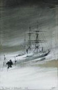 The "discovery" In Winterquarters, 1903 (wind And Drift) by Edward Adrian Wilson