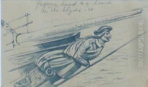 Figurehead To A Boat On The Clyde With Another Image Titled Glasgow Verso Figurehead To A Boat On The Clyde With Another Image Titled Glasgow Verso