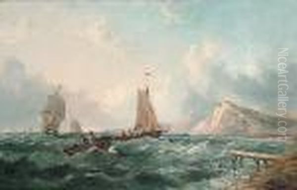 Ships Off The Coast - view 1