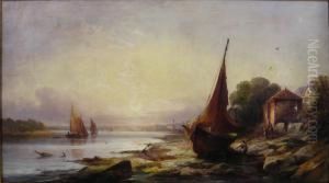 River Landscape With Boats River Landscape With Boats