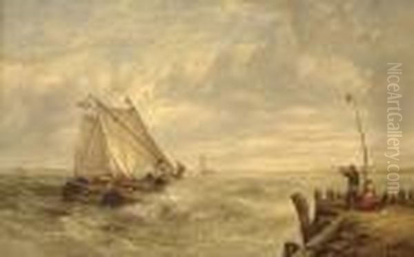 Barges Off The Coast - view 1