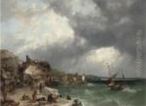 On The Coast At Etretat, France